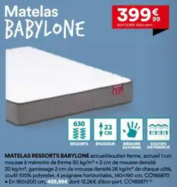 BUT Matelas ressorts babylone offre