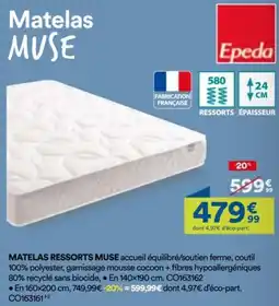 BUT Matelas ressorts muse offre