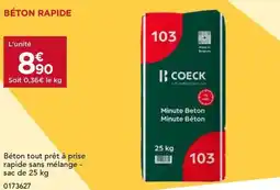 Gedimat Béton rapide offre