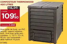 Gedimat Composteur thermowood offre