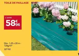 Gedimat Toile de paillage offre