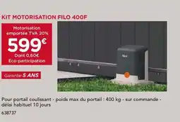 Gedimat Kit motorisation filo 400f offre
