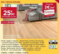 Gedimat Sol vinyle douro offre