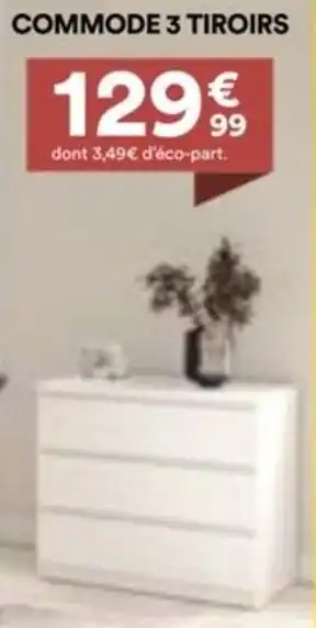 BUT Commode 3 tiroirs offre