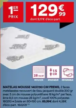 BUT Matelas mousse prems offre