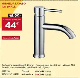 Gedimat Mitigeur lavabo ilo small offre