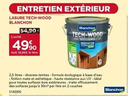 Gedimat BLANCHON Lasure tech-wood offre