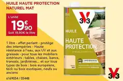 Gedimat Huile haute protection naturel mat offre