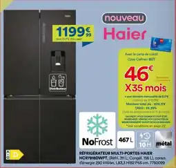 BUT Réfrigérateur multi-portes haier HCR7818DWPT offre