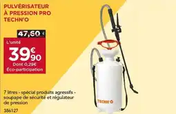 Gedimat TECHN'O Pulvérisateur à pression pro offre