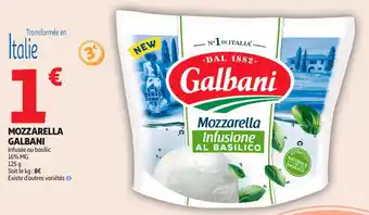 Auchan Supermarché Mozzarella galbani offre