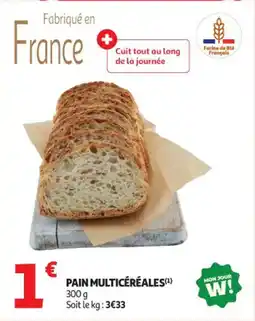 Auchan Supermarché Pain multicéréales offre