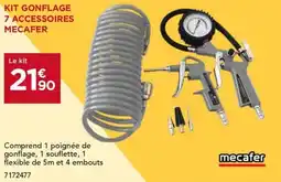 Gedimat MECAFER Kit gonflage 7 accessoires offre