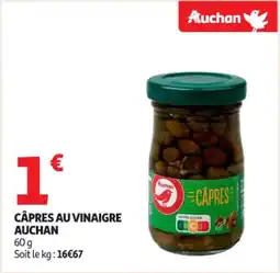 Auchan Supermarché Câpres au vinaigre auchan offre