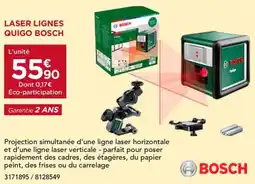 Gedimat BOSCH Laser lignes quigo offre