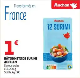 Auchan Supermarché Bâtonnets de surimi auchan offre