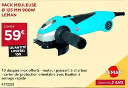 Gedimat LEMAN Pack meuleuse ø125 mm 900w offre