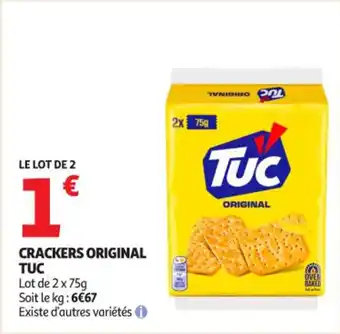 Auchan Supermarché Crackers original tuc offre