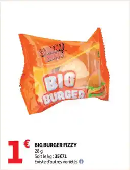 Auchan Supermarché Big burger fizzy offre