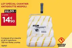 Gedimat Lot spécial chantier antigoutte nespoli offre