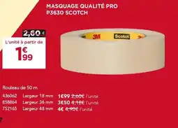 Gedimat Masquage qualité pro p3630 scotch offre