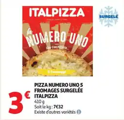 Auchan Supermarché Pizza numero uno 5 fromages surgelée offre