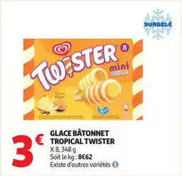 Auchan Supermarché Glace bâtonnet tropical twister offre
