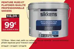 Gedimat SIKKENS Peinture murs et plafonds qualité professionnelle offre