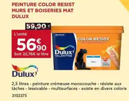 Gedimat DULUX Peinture color resist murs et boiseries mat offre