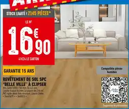 Brico Cash Revêtement de sol SPC Belle Ville à clipser offre