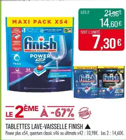 Match FINISH Tablettes lave-vaisselle offre