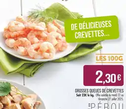 Match Grosses Queues de Crevettes offre
