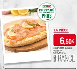 Match BRUSCHETTA SAUMON offre