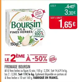 Match BOURSIN Fromage offre