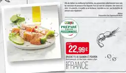 Match Brochette de saumon et poivron offre