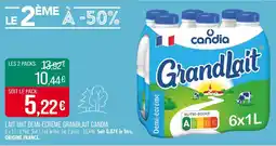 Match Candia Lait uht demi-écrémé grandlait offre