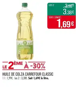 Match Carrefour Classic Huile de Colza offre
