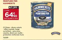 Gedimat HAMMERITE Peinture fer offre