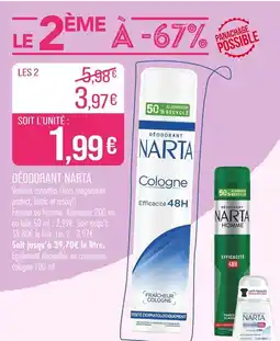 Match Narta Déodorant offre