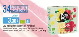 Match Pop Fruit Mini bâtonnets fruités bio offre