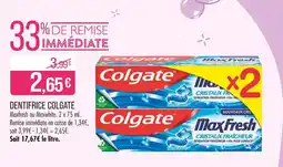 Match COLGATE Dentifrice offre