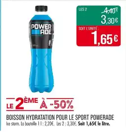 Match POWERADE Boisson hydratation pour le sport offre
