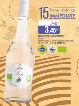 Match L’âme du terroir Pays d’oc IGP offre