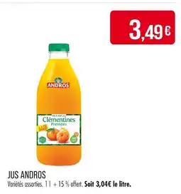 Match ANDROS Jus offre