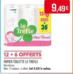 Match LE TREFLE Papier toilette offre