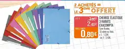 Match EXACOMPTA Chemise élastique 3 rabats offre