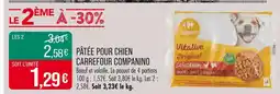 Match CARREFOUR COMPANINO Pâtée pour chien offre