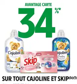 Intermarché Cajoline / Skip 34% sut sur tout Cajoline et Skip offre
