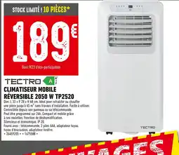 Batkor Tectro Climatiseur mobile réversible 2050 W TP2520 offre
