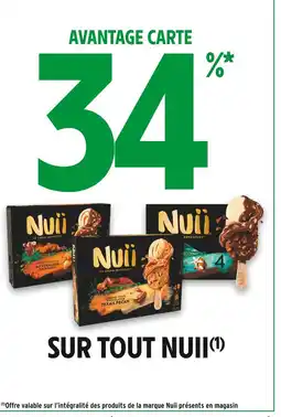 Intermarché NUII 34% avantage carte sur tout nuii offre